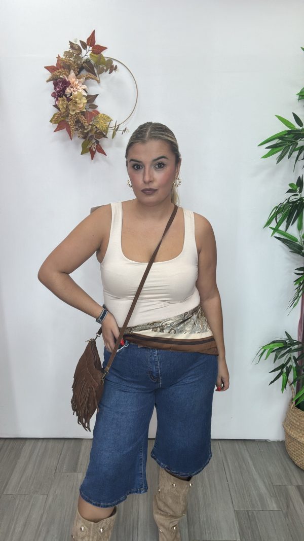 Top basic beige - Imagen 2