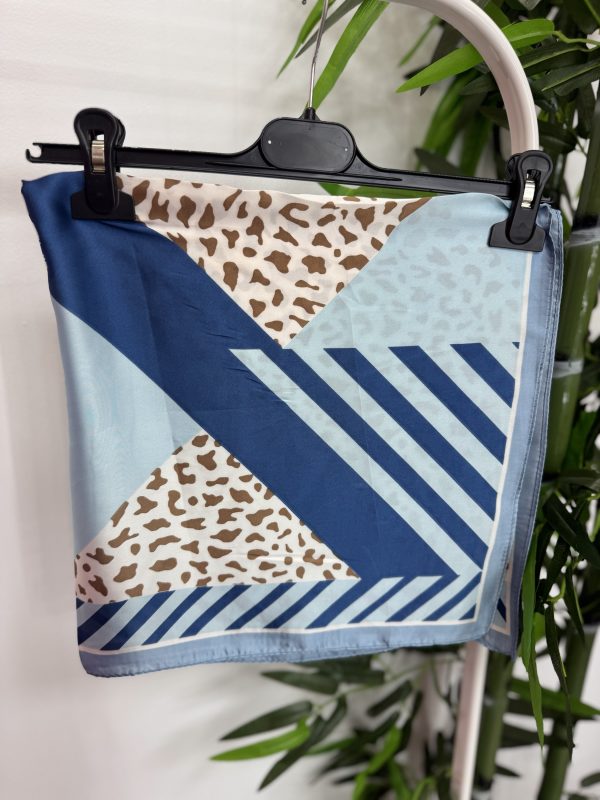 Pañuelo print azul