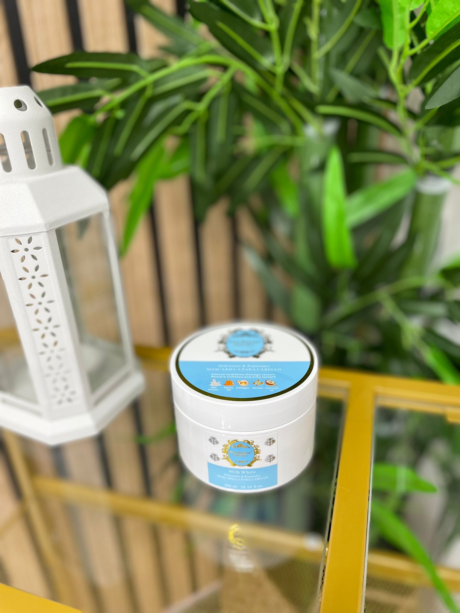 Mascarilla pelo milk white