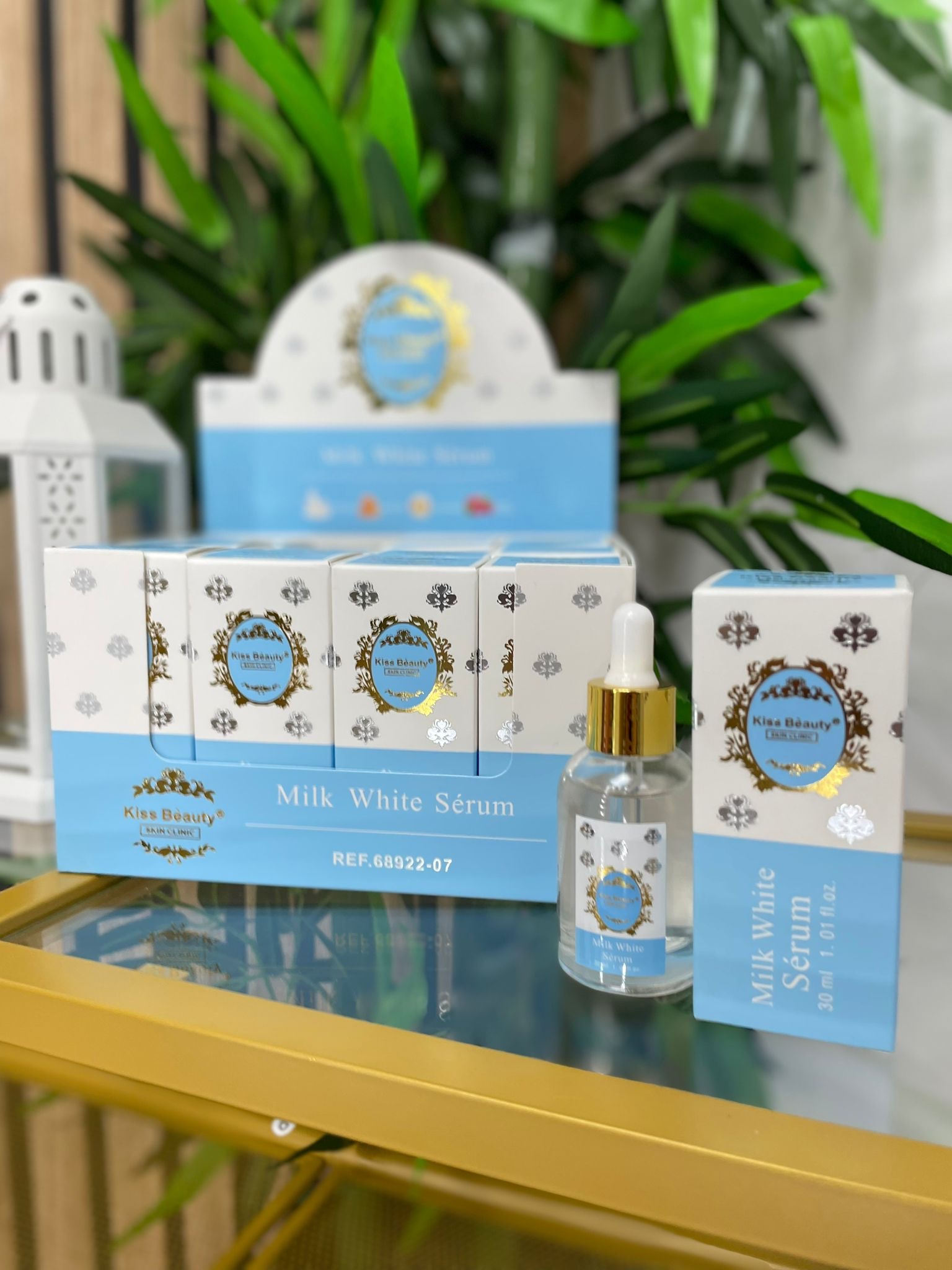 Serum facial milk white